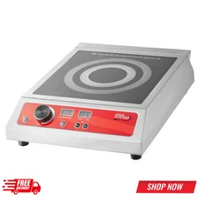 Avantco IC1800 Induction Cooker 1800W 120V Stainless Steel Countertop Range New