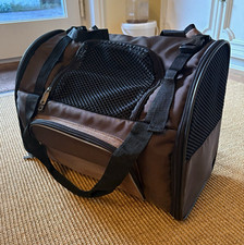 Trixie Hundetragetasche Braun/Schwarz mit Netzfenstern, Schultergurt Trixie Hundetragetasche Braun/Schwarz mit Netzfenstern, Schultergurt