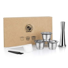 i Cafilas Reusable Coffee Pods For Nespresso Original 3 Capsules 1 Tamper