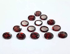 AAA  Natural Top Quality Garnet Faceted Oval Shape Loose Gemstone