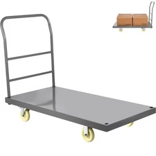 Platform Truck 2000 lbs Capacity 47" x 24" x 32" Flatbed Cart Hand Truck