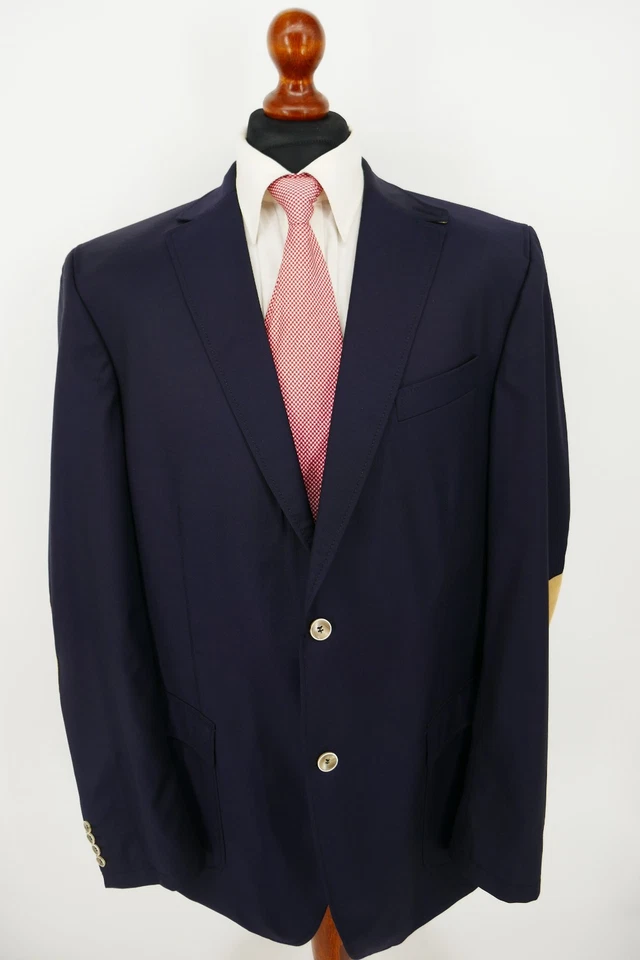 Carl Gross Sakko Gr.114 Schurwolle Dunkel Blau Schwarz Black Label Top Zustand - Bild 1 von 4