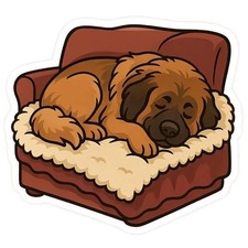 4x Leonberger Dog Car Stickers 9x9cm 4 Different Designs Animal Set