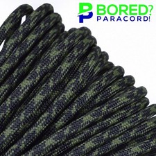 OD  Moss Camo - 100 FT - 550 Paracord Rope 7 strand Parachute Cord