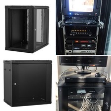 12U Network Data Cabinet Comms Wall Rack Patch Panel Switch 600*450*635mm