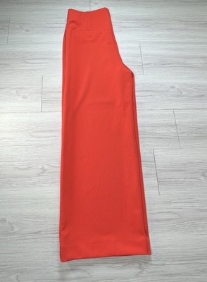 Loft Womens Small Orange Small S  Professional Dress Open Ankle Pants New Casual