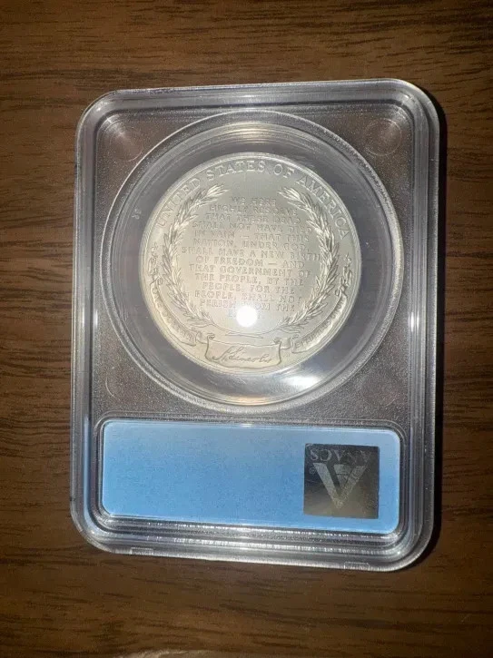 ANACS MS70 2009P LINCOLN SILVER COMMEMORATIVE  ANACS certified T-244 - Image 2 of 2