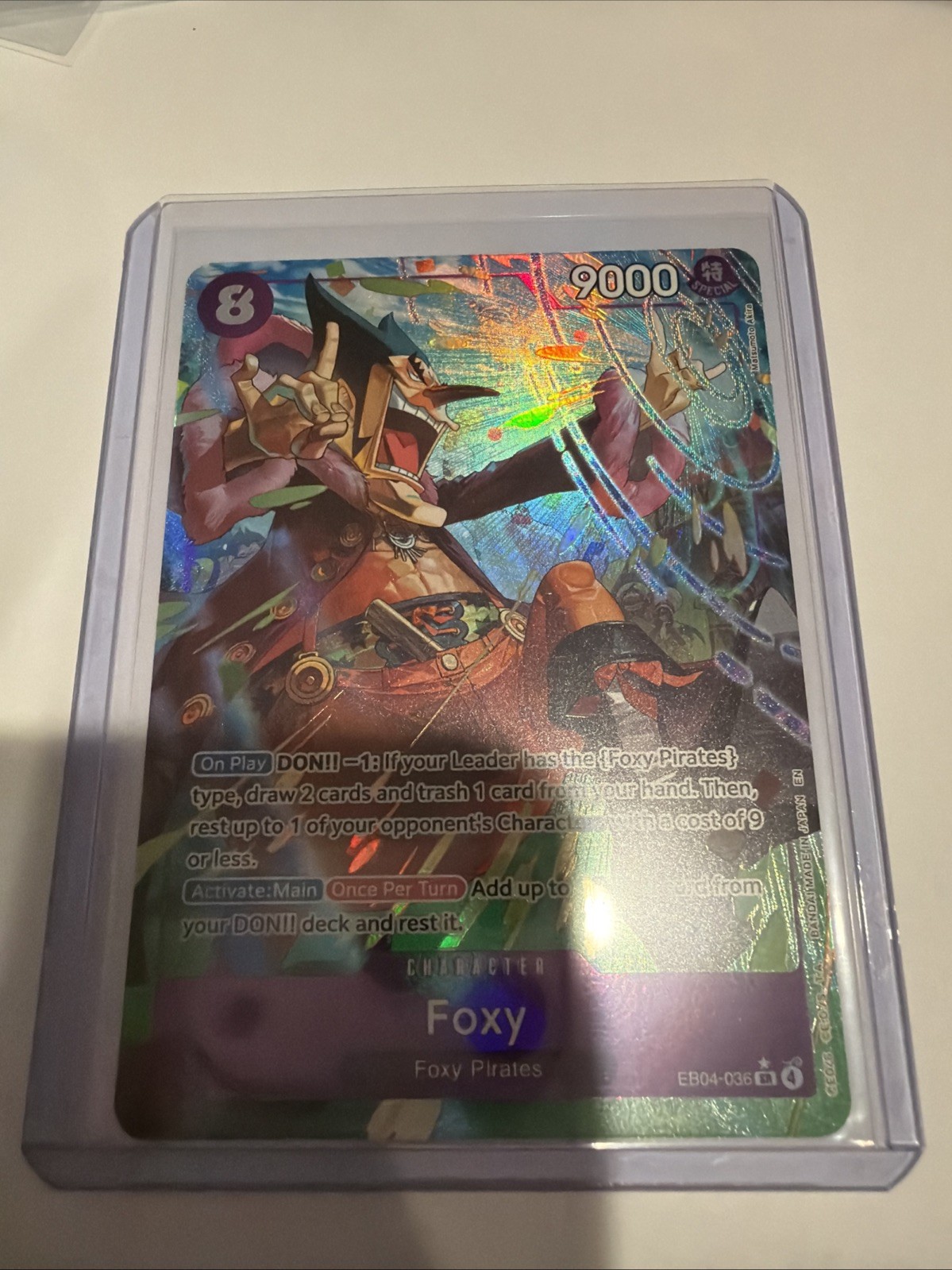 Foxy EB04-036 SR ALT ART THE AZURE SEA'S SEVEN ENGLISH OP14 One Piece TCG