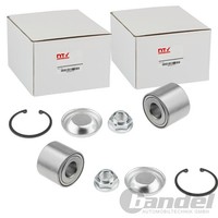 2X NTY RADLAGER-SATZ Hinten Passend FÜR CitroËN C4 Peugeot 307 Links+Rechts |