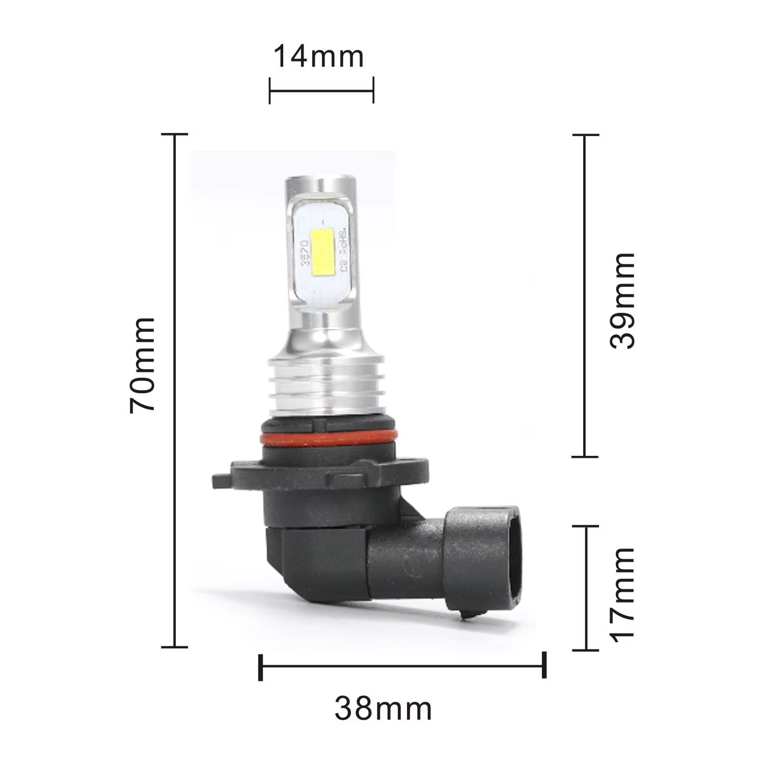 Lampadine Faro LED Xenon Bianco 250000k 472 Auto Faro Basso Lampadina 12V - Miniatura 12