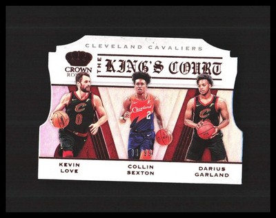 2019-20 Love/Sexton/Garland Panini Crown Royale King's Court /99 #28 Cavaliers