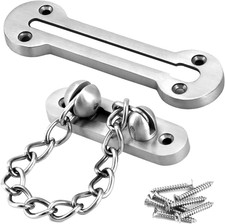Heavy Duty Door Chain Lock SUS304 Stainless Steel Security Latch Brushed Nickel