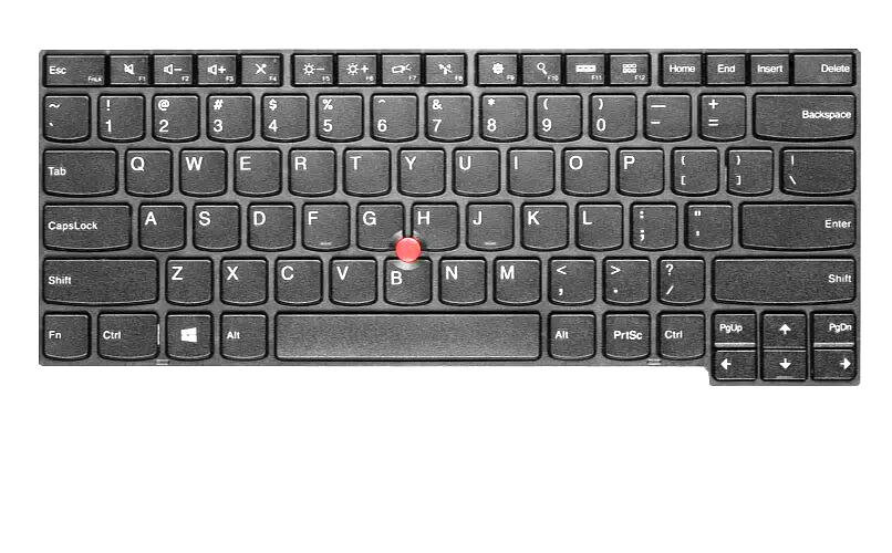 US Keyboard Assembly (Black, with trackpoint) for Lenovo Thinkpad T440 L460