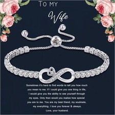 Valentines Day Gifts for Her, Infinity Bracelets for Women Teen Girl Gifts Trend