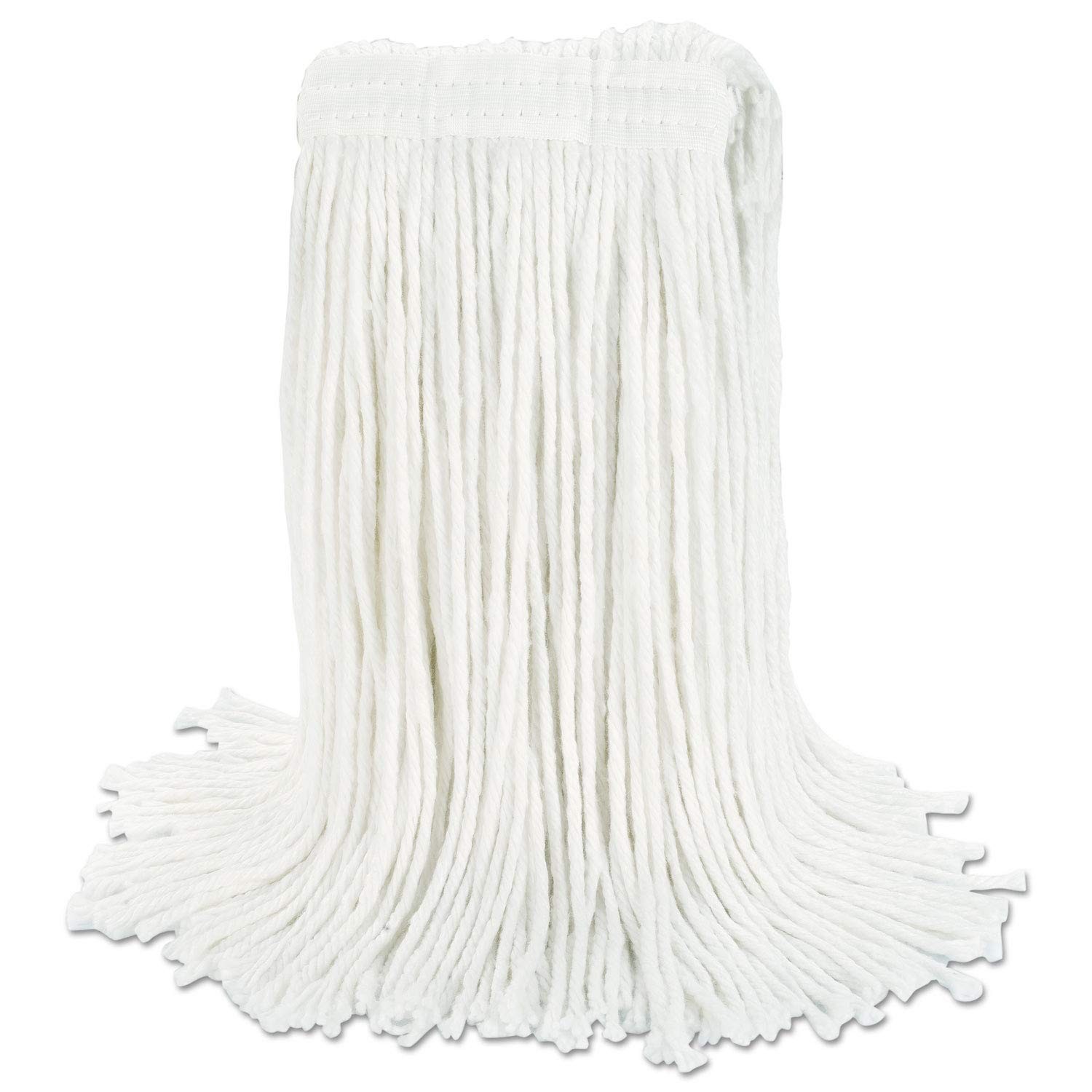 Boardwalk BWK2024RCT No. 24 Rayon Cut-End Wet Mop Head-White (12/Carton)