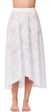Gottex Women's Skyfall Textured High Low Skirt Cover-Up Beach Cover Up Size S