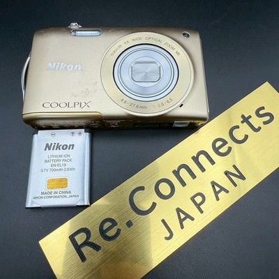 Nikon COOLPIX S3300 ゴールド Nikon COOLPIX S3300 Gold 6x 16.0MP Digital Camera FROM JAPAN