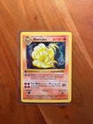 NINETALES SHADOWLESS BASE SET 1ST EDITION #12 1999 POKEMON (Black Flame) - HOLO