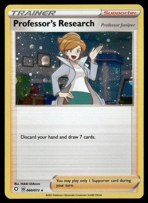Professor's Research 060/072 Rare Shining Fates Cosmo Holo Promo Pokemon NM
