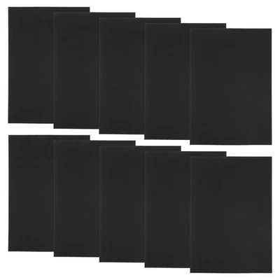 50 Pcs Feutre Noir Feutrine Noire Planche De Montage Papier Cartonné Coloré - Photo 1/4