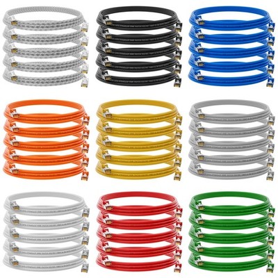 5x Stück CAT 6 Patchkabel Kupfer S/FTP Netzwerk Internet Ethernet LAN RJ45 Kabel