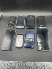 Vintage Cell Phone Lot 8x Mixed Samsung LG iPhone Sprint AT T Parts Repair
