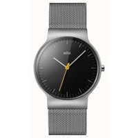 Braun Herren Classic Slim Mesh Schwarzes Zifferblatt Uhr BN0211BKSLMHG