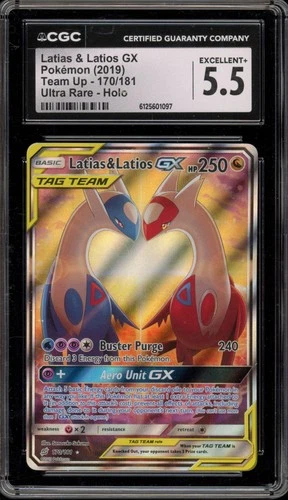 Pokemon Latias & Latios GX Team Up Full Alt Art #170 CGC 5.5