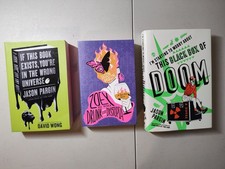 3pc Jason Pargin David Wong Books - Wrong Universe, Box of Doom, Zoey Too Drunk