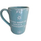Disney Frozen Coffee Mug Olaf Aqua Blue I Like Warm Hugs 12oz 3D Mug Snowflakes — photo 2