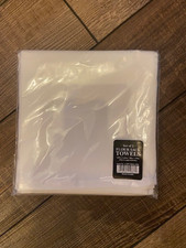 Set of 2 Flour Sack Kitchen Towels - 100 Cotton Dish Towels - White - 28" x 29"