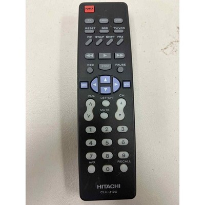 Hitachi CLU-412U Remote Control for 27CX5B 31CX5B 31CX6B 3194TB 32CX7B 3503TB