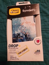 OtterBox Symmetry Apple iPhone 12/12 Pro Seas the Day Blue Ocean Slim New