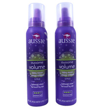 2x Aussie Aussome 6oz Volume Styling Mousse