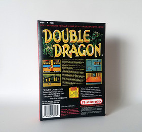 Double Dragon UKV PAL Nintendo NES Handmade Replacment Box Only