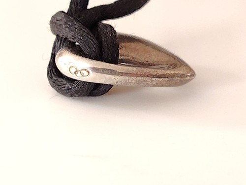 Sterling Silver Heart Pendant Silk Necklace Links Of London Hallmarked - Picture 5 of 7