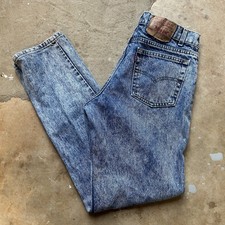 Vintage 90s Levis 506 Acid Wash Straight Leg Jeans 506-0209 USA Made Size 32x33