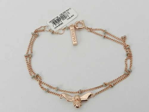 Olivia Burton Lucky Bee Rose Gold Bee Bracelet