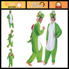 Adult Yoshi Costume - Hooded Jumpsuit for Parties, Halloween, Cosplay Fun