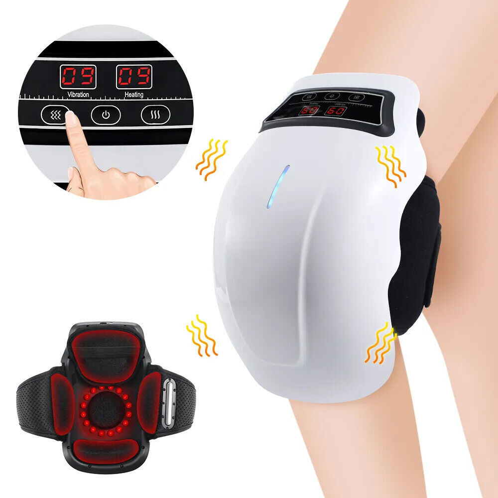 New Wireless Heating Knee Massager Vibration Kneecap Brace Rheumatic  Arthritis