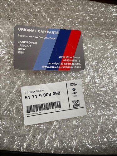 MINI R60 R61 FRONT APRON COWEL COVER RIGHT HAND NEW GENUINE 51719808098 - Picture 2 of 2