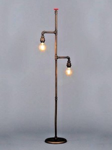 retro industrial floor lamp