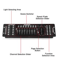 192 Channels DMX512 Controller Console For Stage Light Party DJ Laser Operator