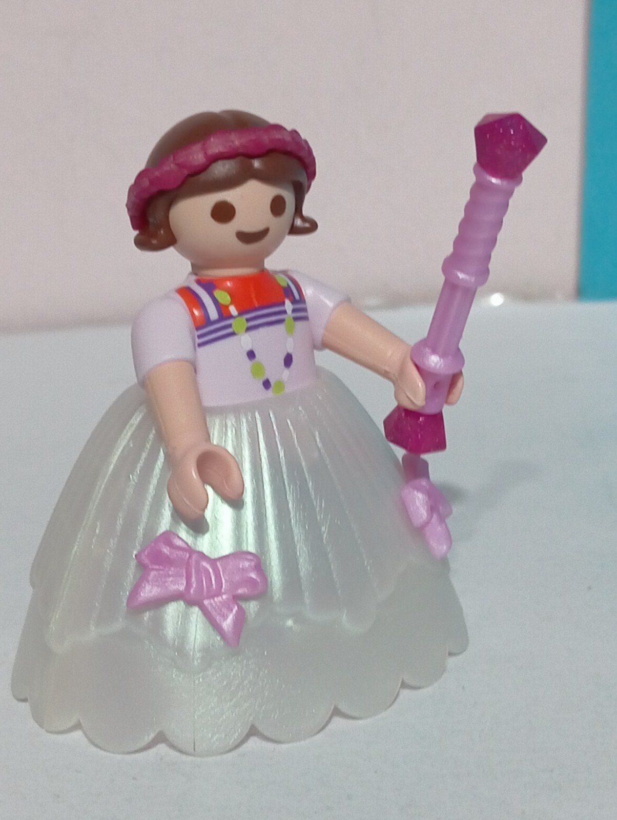 PLAYMOBIL FIGURA NIÑA CON DISFRAZ DE PRINCESA CUMPLEAÑOS PRINCESAS NIÑAS D