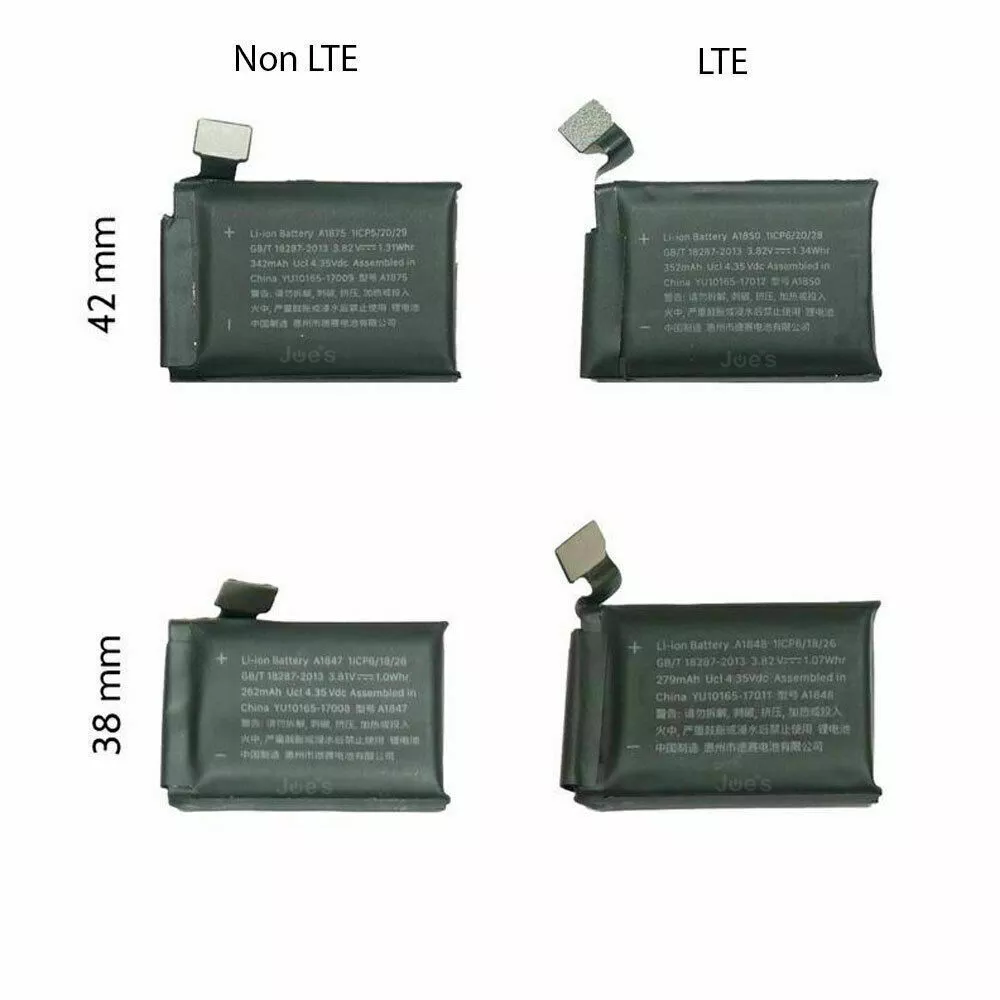 Apple watch 3 38mm a1848 battery sales