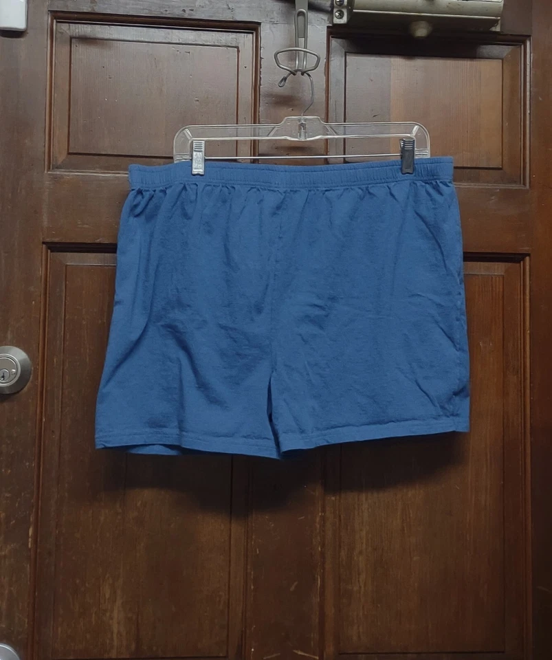 Lote de 2: Pantalones Cortos para Dormir Fruit Of The Loom Azul Algodón Para Hombre Talla XL Foto 2 de 4