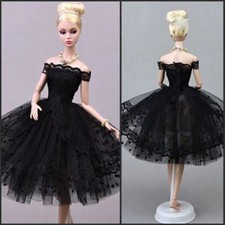 Lace Polka Princess Dress For 11.5" Doll Outfits Clothes Evening Gown 1/6 Doll