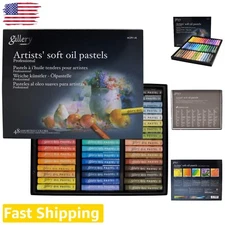 48-Piece Soft Oil Pastels Set - Assorted Colors for Adult Artists