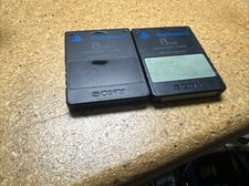 LOT OF TWO Sony Playstation 2 PS2 Official MagicGate 8mb Memory Card SCPH-10020