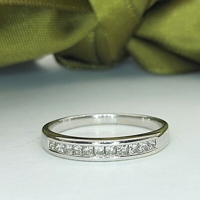 ladies white gold dress rings Amazon.com: Lieson Women's Rings Wedding, 14K White Gold Ring for Women  Simple Row 0.015ct Round Created Diamond Promise Ring White Gold Ring Size  4 : Clothing, Shoes & Jewelry